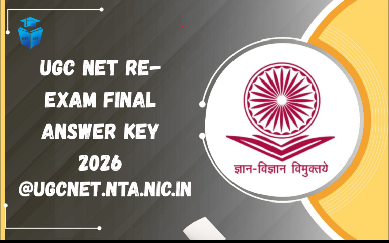 UGC NET Re-Exam Final Answer Key 2026