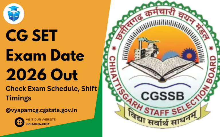 CG SET Exam Date 2026