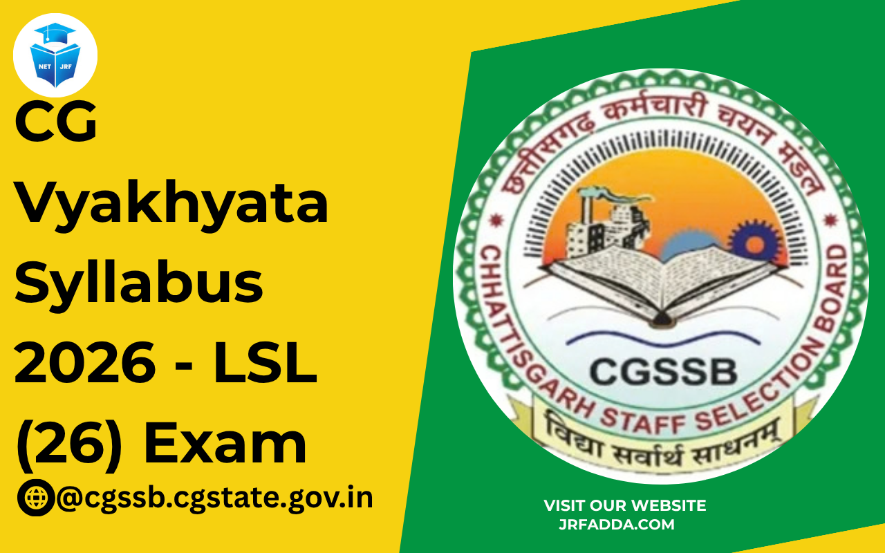CG Vyakhyata Syllabus 2026