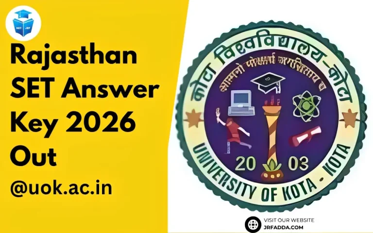 Rajasthan SET Answer Key 2026