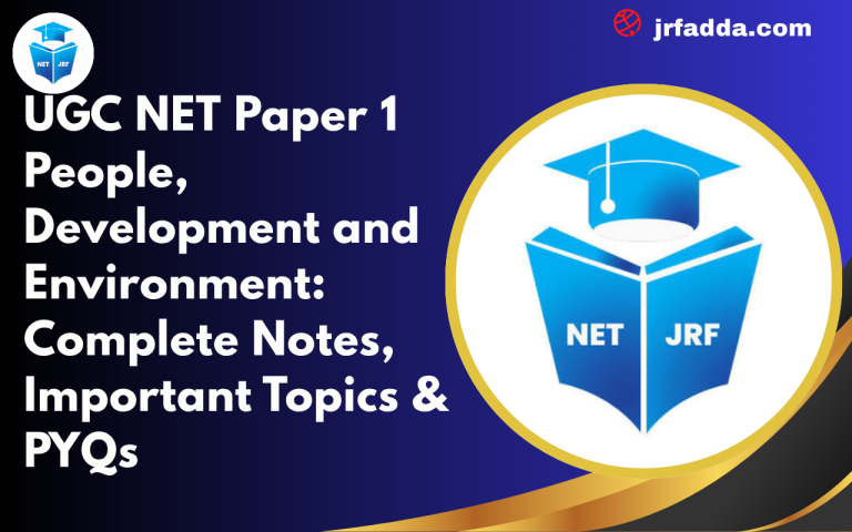 UGC NET Paper 1 People Development and Environment