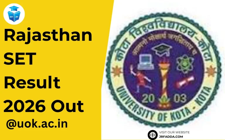 Rajasthan SET Result 2026