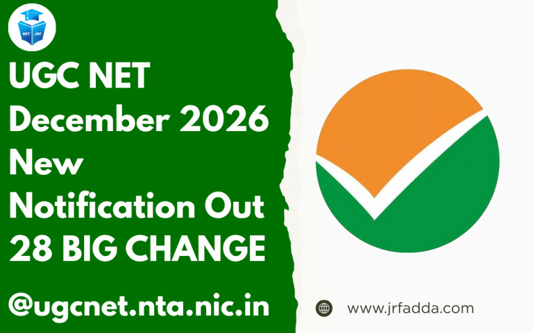 UGC NET December Exam 2026 New Notification