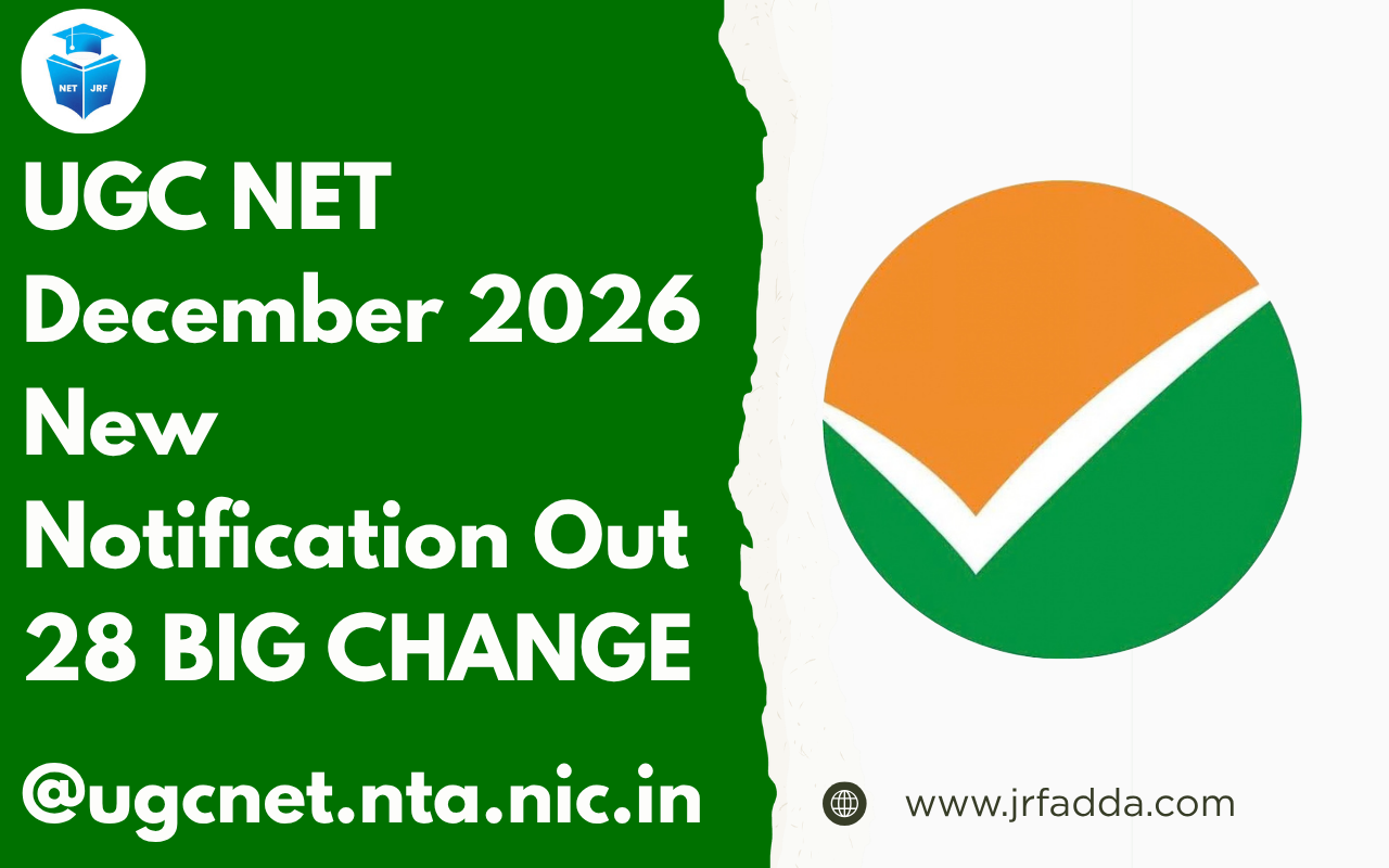 UGC NET December Exam 2026 New Notification